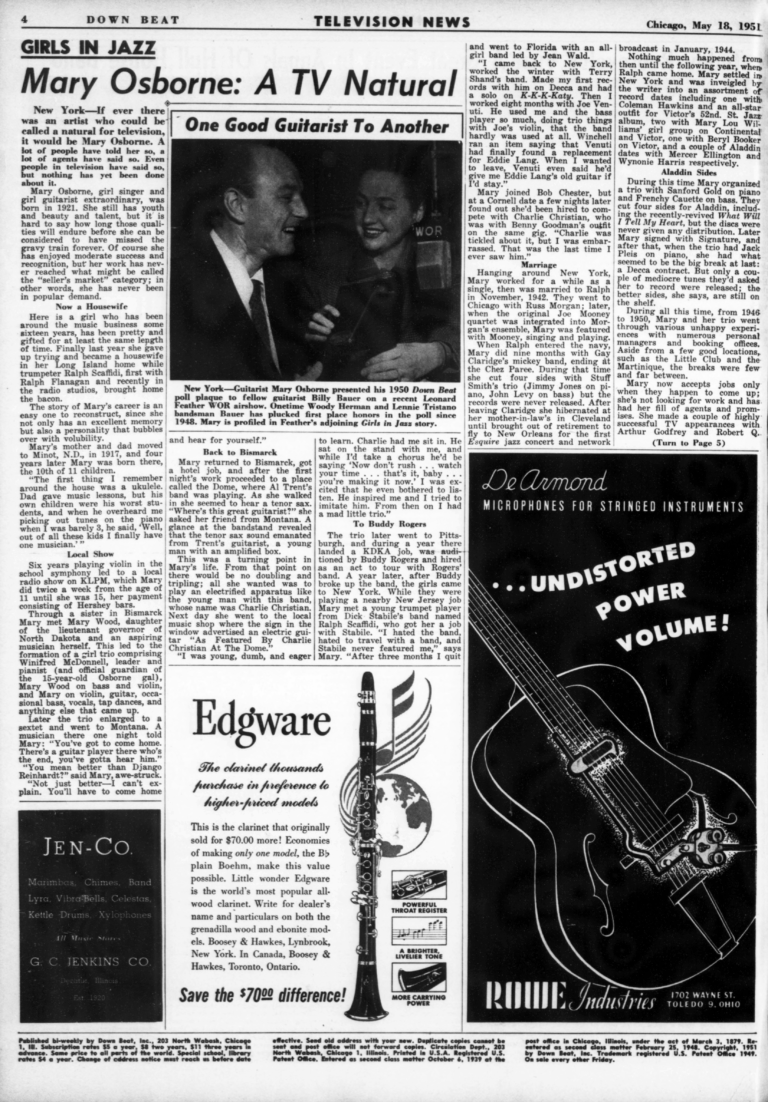 Downbeat Magazine 5-18-1951