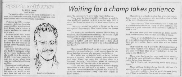 Waiting for a Champion, 1980